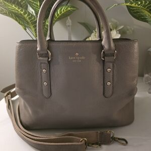 Kate Spade Gray Leather Satchel